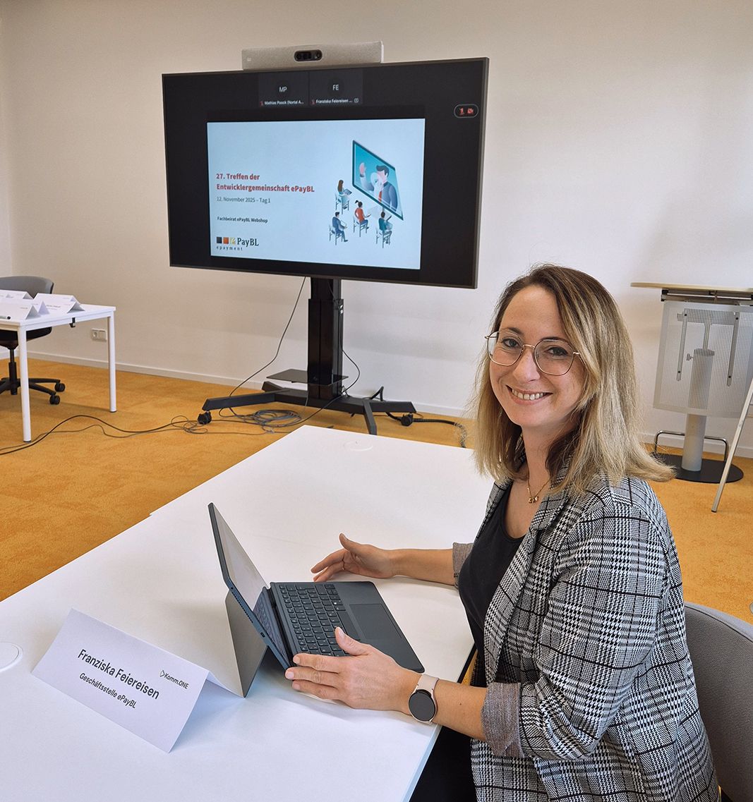 Abbildung Geschäftsstelle ePayBL beim 27. EG-Treffen in Stuttgart